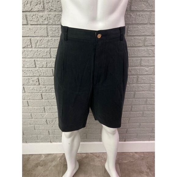 Jamaica Jaxx Men Black Silk Shorts Size 42 - Picture 1 of 9